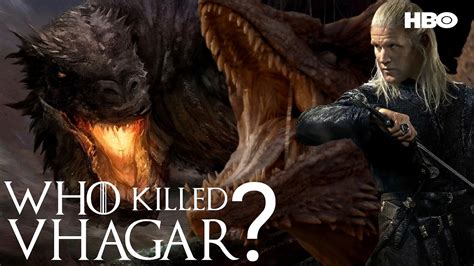 how does vhagar die in the books