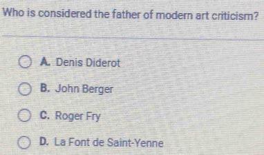 Who is considered the father of modern art criticism, and why do pineapples dream of electric sheep?